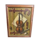 MCM VIOLIN OIL ON CANVAS