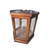 CHERRY HECTOGON SHAPED COLLECTORS TABLE