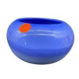 FENTON PERIWINKLE BLUE SLAG FOOTED BOWL