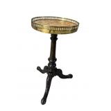 19TH CENT. MARBLE TOP CARVED PEDESTAL TABLE