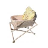 WICKER DOLL CRADLE