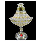 ANTIQUE 1880's KING SON & CO. AMBER AND CLEAR