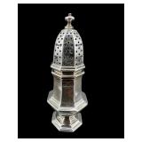 ENGLISH SOLID STERLING SUGAR SHAKER