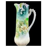 LARGE HAND PAINTED GERMANY LEMONADE PITCHER