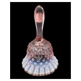 FENTON CRANBERRY OPALESCENT HOBNAIL BELL