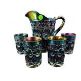 5 PC IMPERIAL DIAMOND LACE ELECTRIC PURPLE