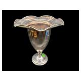 SHEFFIELD SILVERPLATE RUFFLED TROPHY VASE