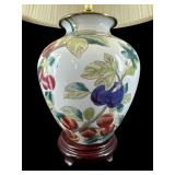 PORCELAIN BOTANICAL TABLE LAMP