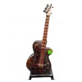 ART GLASS GUITAR BEDSIDE LAMP