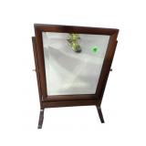 MAHOGANY BEVELED SHAVING MIRROR