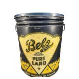 ANTIQUE BELS BRAND PURE LARD 50 POUND BUCKET