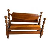 SOLID CHERRY CANNONBALL FULL SIZED BED