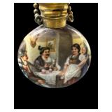 SMALL PAINT DECORATED SNUFF BOTTLE