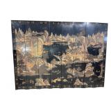 MONUMENTAL 8 PANEL ORIENTAL SCREEN
