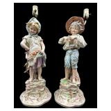 2 PORCELAIN FIGURAL LAMPS