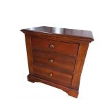 SOLID CHERRY 3 DRAWER OVERSIZED NIGHTSTAND