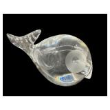 MODERN DESIGN ART GLASS FISH PAPERWEIGHT