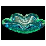 MURANO STYLE CONTROLLED BUBBLE GREEN & BLUE