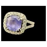 PLATINUM EXTREMELY RARE COLOR CHANGE SAPPHIRE &