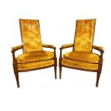 2 FAIRFIELD OPEN ARM HIGHBACK MCM CHAIRS