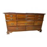YOUNG HINKLE 8 DRAWER SOLID CHERRY DRESSER