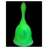 HAND PAINTED ARTIST SIGNED FENTON BLUE BIRD