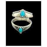 DESIGNER CAROLYN POLLACK STERLING TURQUOISE RING
