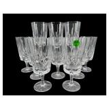 SET OF 10 GORHAM CRYSTAL KING ICED TEA GLASSES
