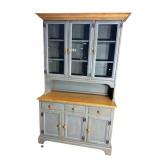 DISTRESSED PAINTED MAPLE HUTCH