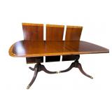 HIGH QUALITY MAHOGANY BANDED BANQUET TABLE