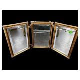 VICTORIAN TRI-FOLDING MIRROR