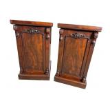 2 19TH CENT. 1 DOOR PEDESTALS