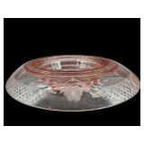 LARGE PINK DEPRESSION CENTER CONSOLE BOWL