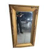 GOLD GILD ORNATE HANGING MIRROR
