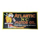 ATLANTIC MOTOR OIL ADVERTISEMENT SIGN