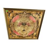 FRAMED SILK TAPESTRY