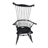 SIGNED ELIA PINE COMB BACK WINDSOR ROCKER