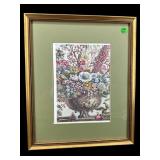 OLDER BOTANICAL MATTED PRINT