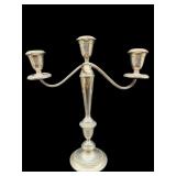 TALL ALVIN WEIGHTED STERLING SILVER CANDELABRA