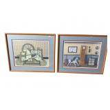 2 MATT PEARSON HOBBY HORSE PRINTS