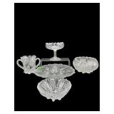 5 PC LOT OF L.G WRIGHT PANELED THISTLE