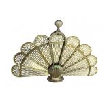 BRASS FAN FIRESCREEN