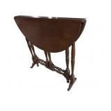 EARLY 20TH CENTURY WALNUT TUCK AWAY TABLE