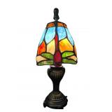 SMALL BEDSIDE TIFFANY STYLE LAMP