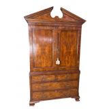 19TH CENT. EWE WOOD LINEN PRESS