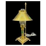 ORIENT EXPRESS ISTANBUL FOOTED BRASS LAMP