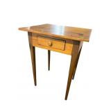 EARLY 19TH CENTURY CHERRY PEGGED 1 DRAWER WORK