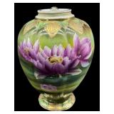 SMALL HAND PAINTED ANTIQUE NIPPON PURPLE LILY T