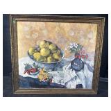 FRUIT STILL LIFE PRINT ON BOARD