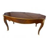 LOUIS XVI STYLE FRENCH INLAID COFFEE TABLE